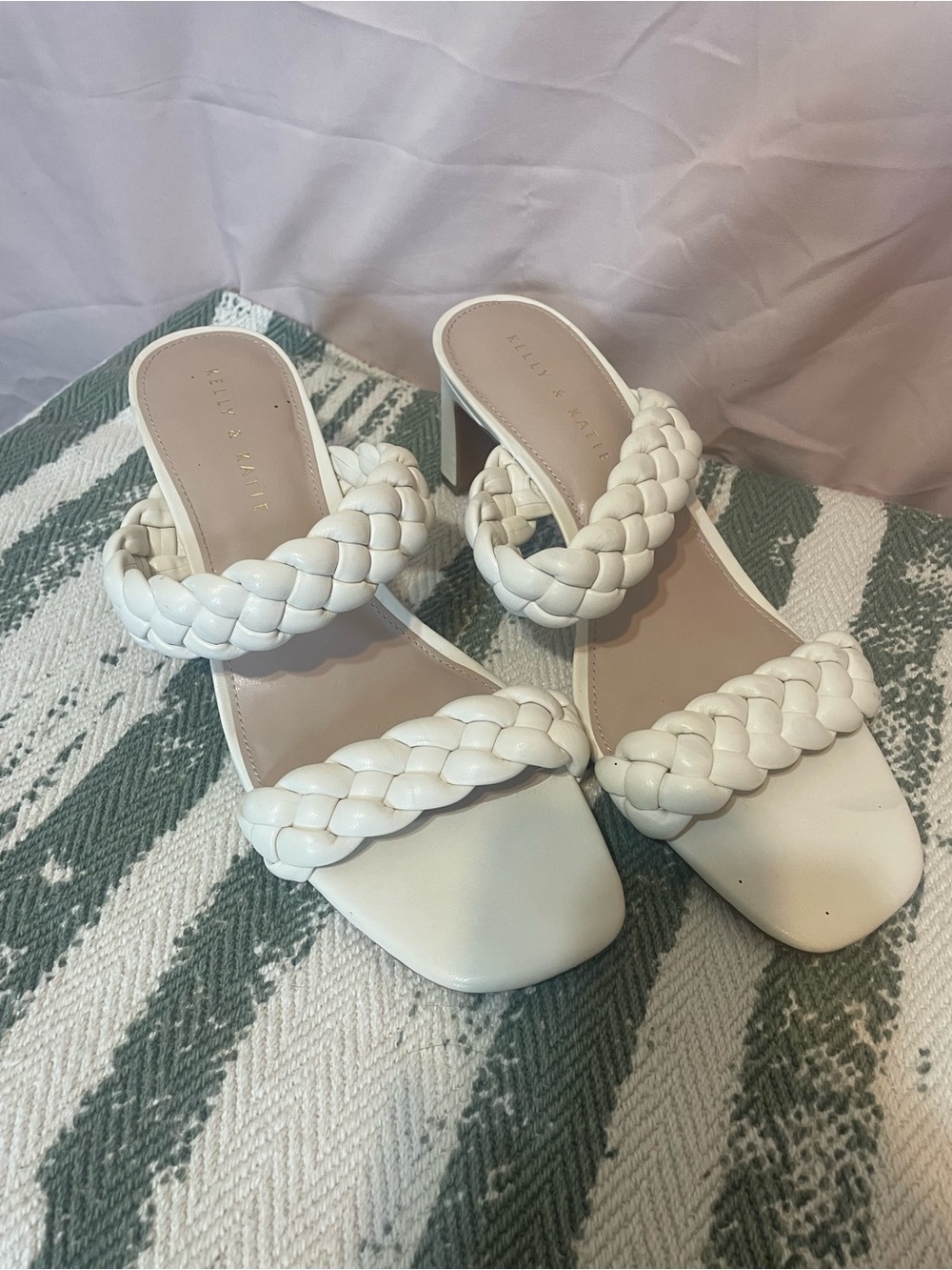 Kelly & Katie Bold Braided Slip On Sandals
